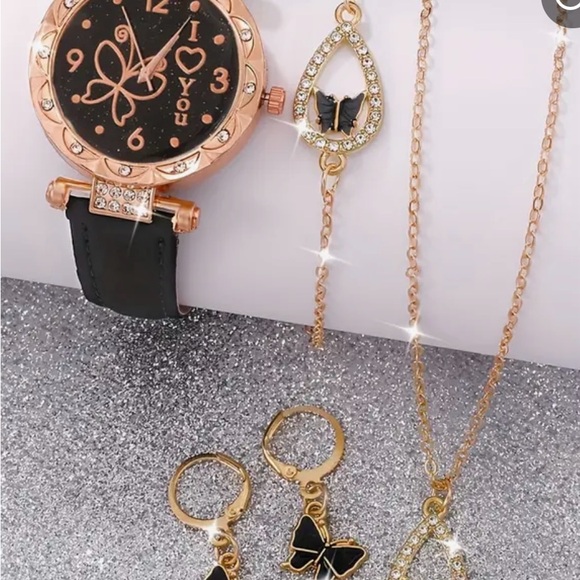 5pcs Exquisite Butterfly Luxury Quartz Watches for Women - Picture 2 of 4